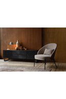 Beige Fabric Lounge Chair | Dutchbone Rodin | Oroatrade.com