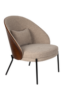 Beige Fabric Lounge Chair | Dutchbone Rodin | Oroatrade.com