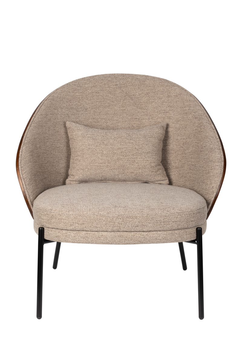 Beige Fabric Lounge Chair | Dutchbone Rodin | Oroatrade.com