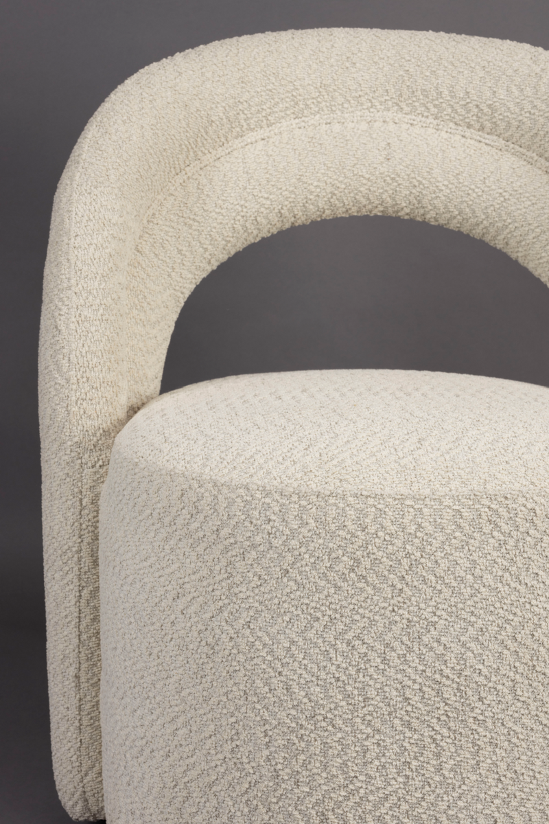 Bouclé Swivel Lounge Chair | Dutchbone Seina | Oroatrade.com