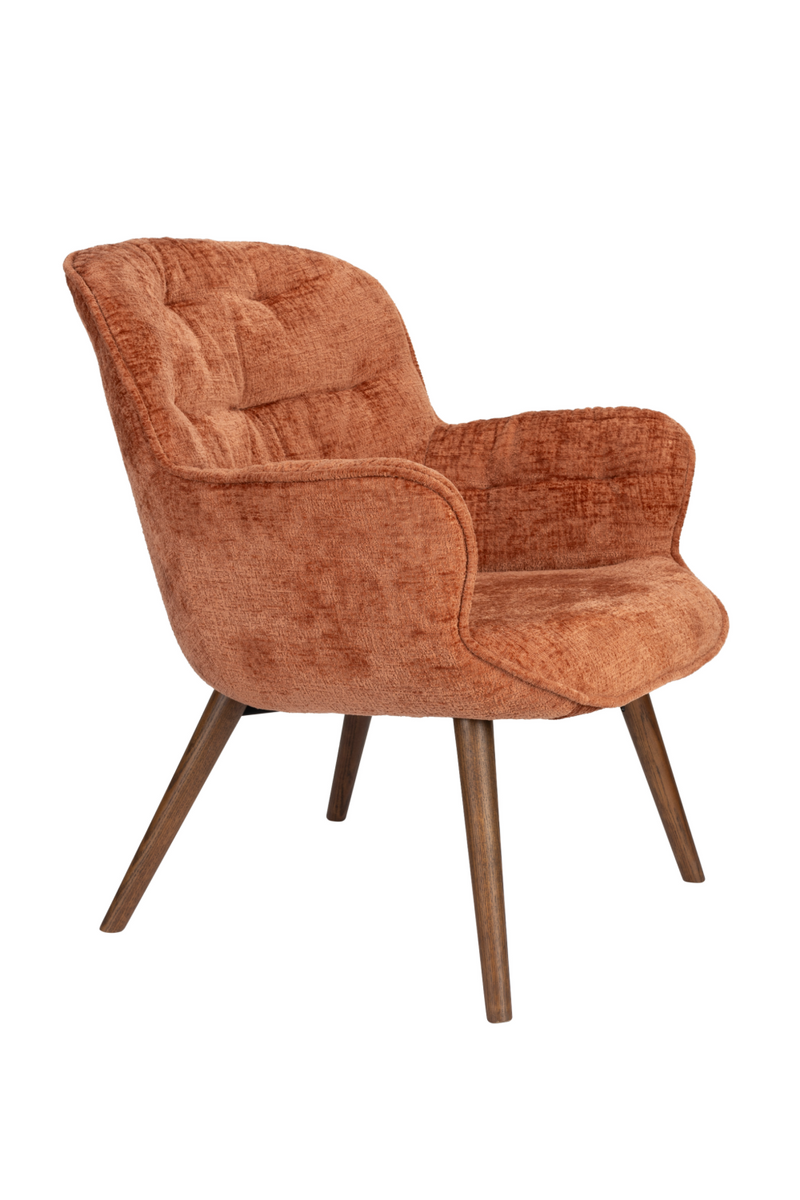 Velvet Vintage Style Lounge Chair | Dutchbone Lenn | Oroatrade.com