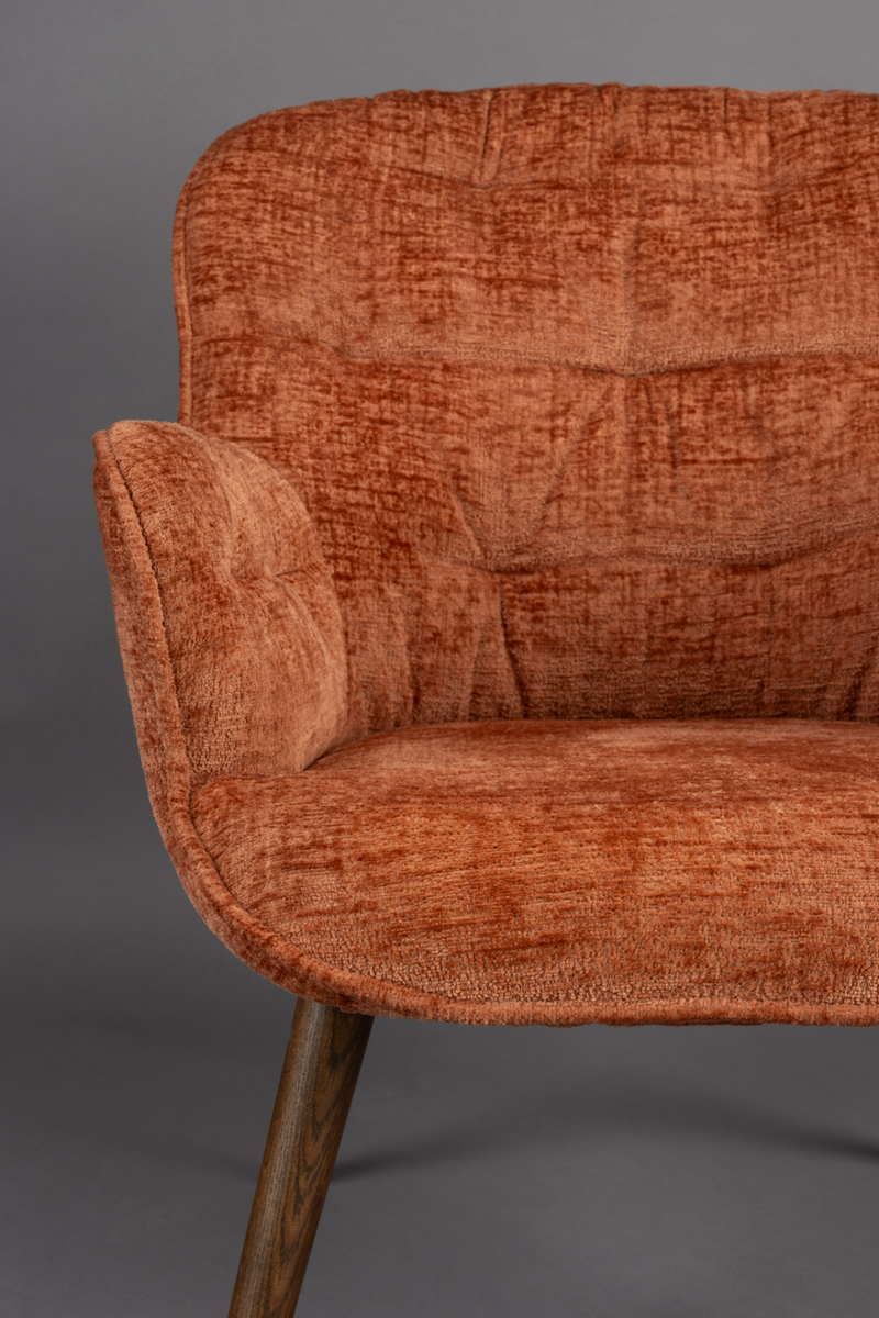 Velvet Vintage Style Lounge Chair | Dutchbone Lenn | Oroatrade.com