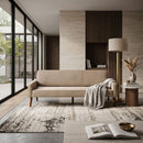 Beige Ribcord Sofa | Dutchbone Preston
