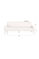 Beige Ribcord Sofa | Dutchbone Preston | Oroatrade.com
