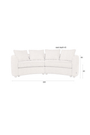 Modern Curved Sofa | Dutchbone Fernon | Oroatrade.com
