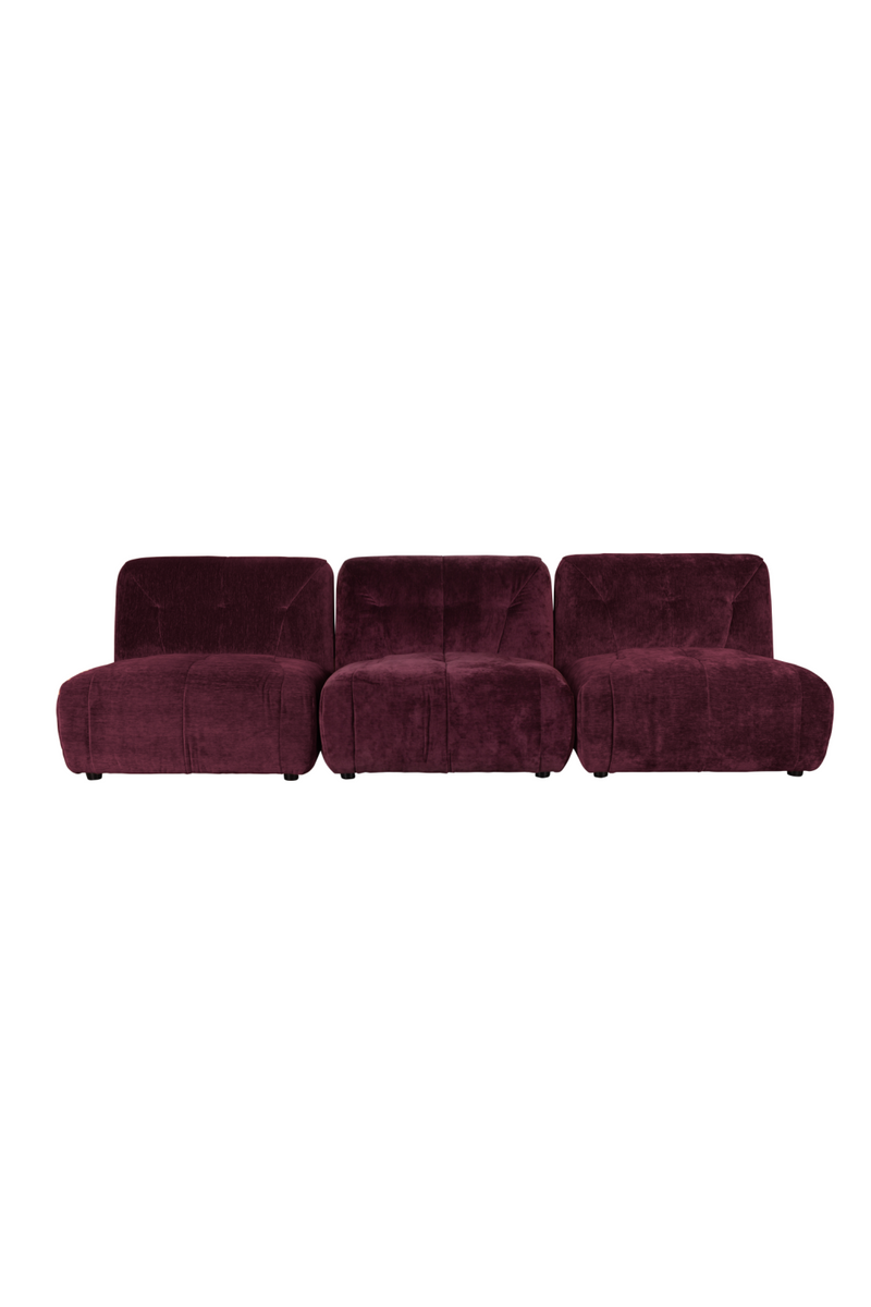 Velvet Plum 3-Seater Sofa | Dutchbone Giada | Oroatrade.com