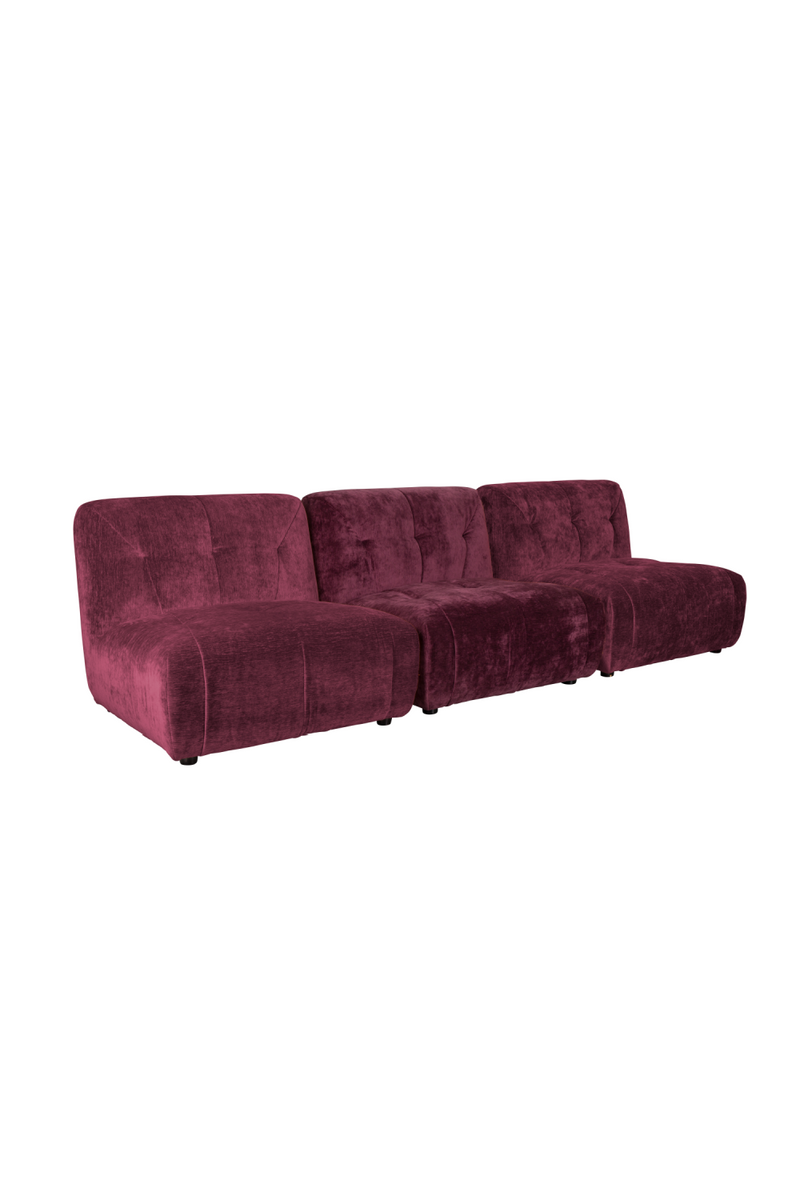 Velvet Plum 3-Seater Sofa | Dutchbone Giada | Oroatrade.com