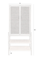 Fir & Rattan Cabinet | Dutchbone Yasu