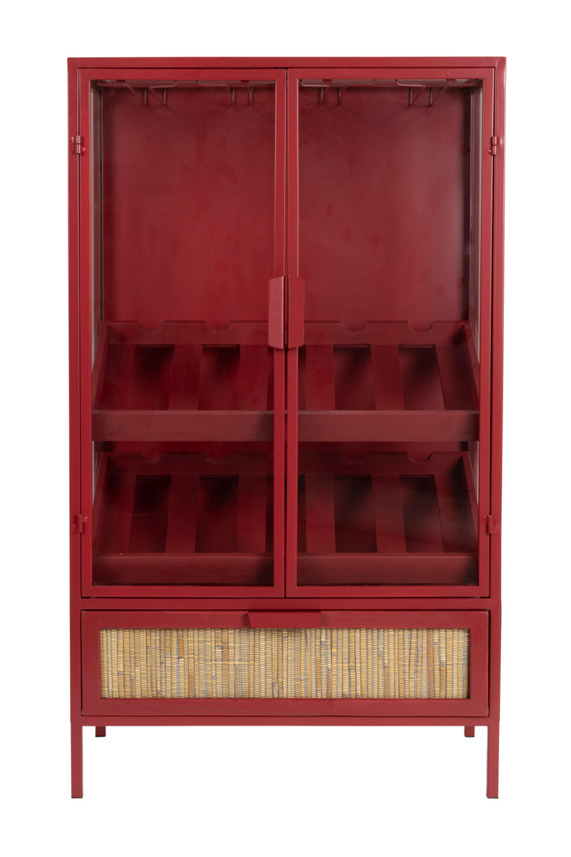 Red Wooden Wine Cabinet | Dutchbone Mori | Oroatrade.com