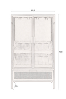 Red Wooden Wine Cabinet | Dutchbone Mori | Oroatrade.com