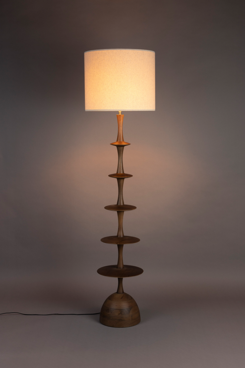 Linen Shade Floor Lamp | Dutchbone Cath | Oroatrade.com