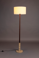 Beige Drum Shade Floor Lamp | Dutchbone Jackson | Oroatrade.com