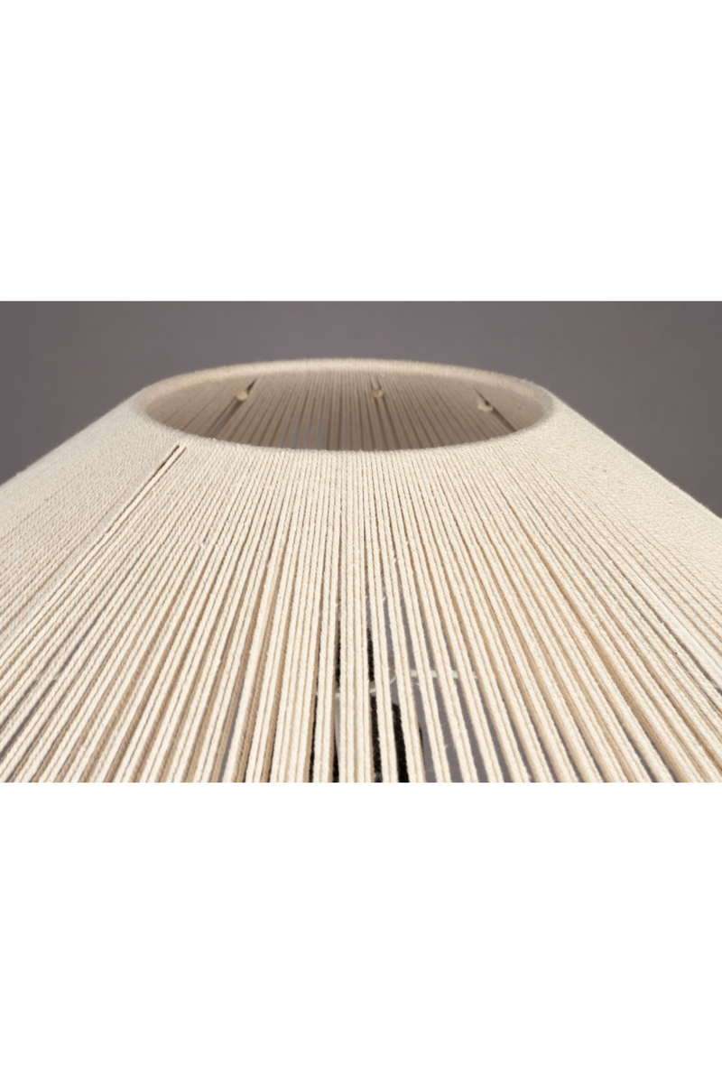 Beige Cotton Thread Table Lamp | Dutchbone Elon | Oroatrade.com
