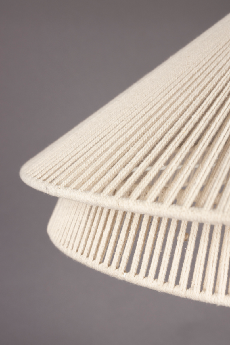 Beige Cotton Thread Table Lamp | Dutchbone Elon | Oroatrade.com