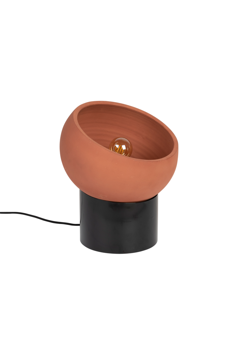 Terracotta Bowl Table Lamp | Dutchbone Zahra | Oroatrade.com