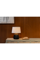 White Bouclé Table Lamp | Dutchbone Renzo | Oroatrade.com