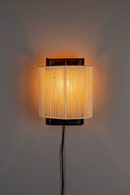 Beige Cotton Thread Wall Lamp | Dutchbone Elon | Oroatrade.com