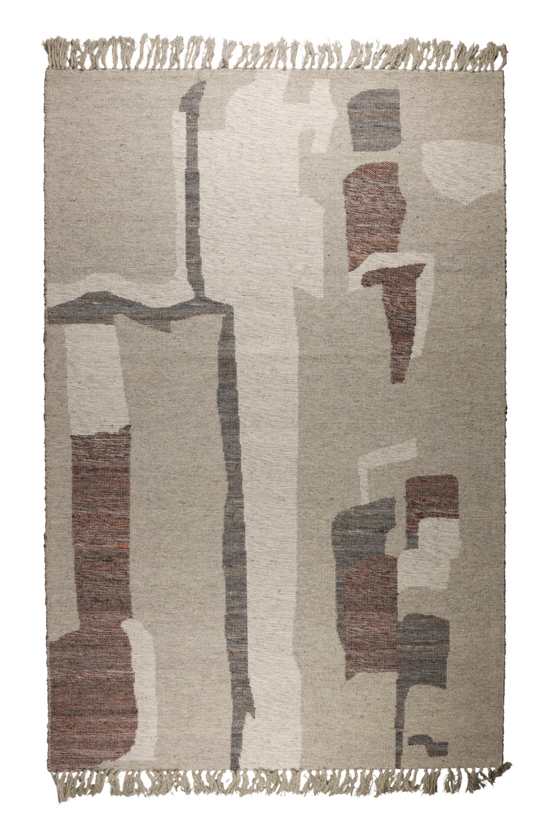 Fringed Wool Carpet 5' x 8' | Dutchbone Caminito | Oroatrade.com