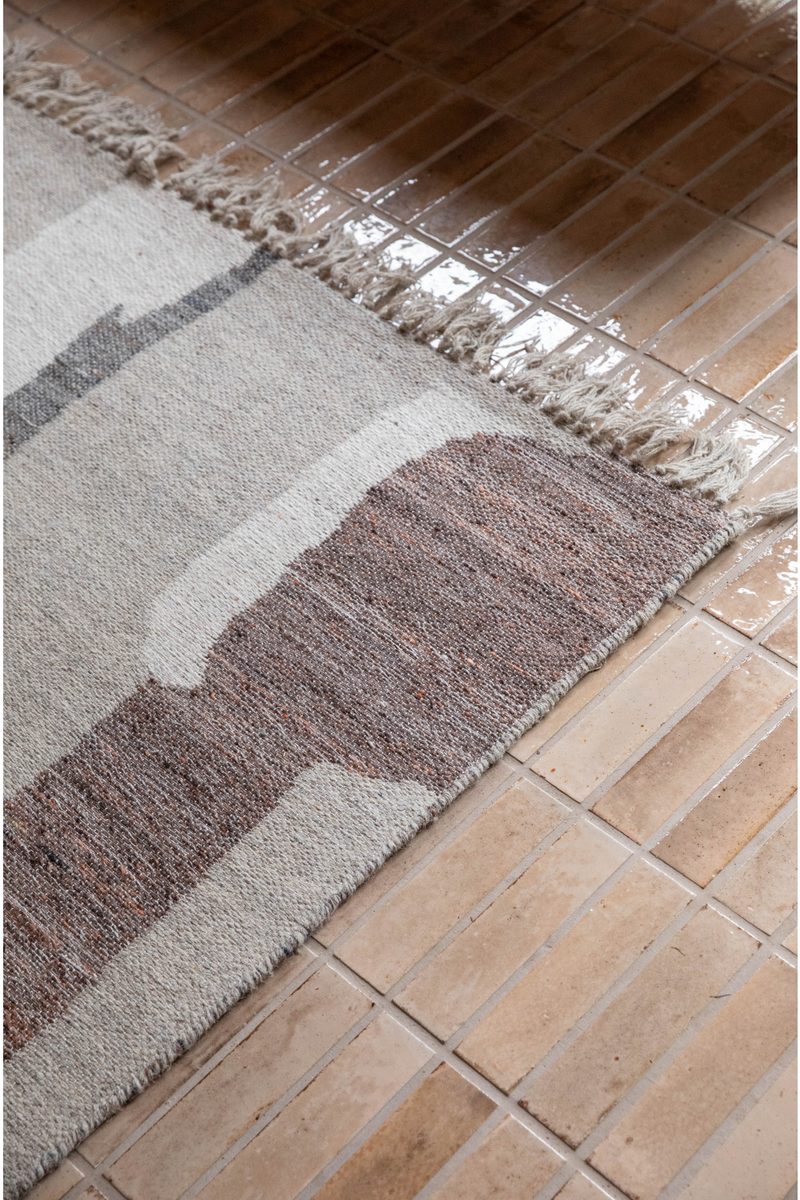 Fringed Wool Carpet 5' x 8' | Dutchbone Caminito | Oroatrade.com