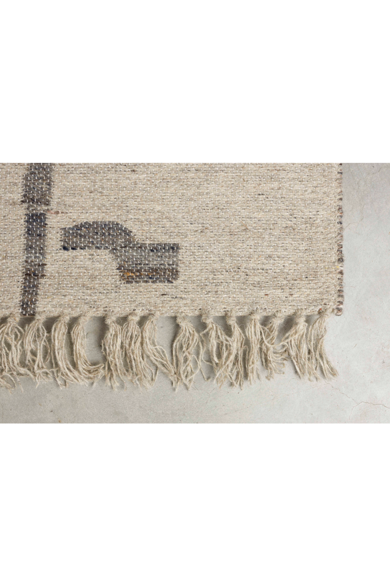 Fringed Wool Carpet 5' x 8' | Dutchbone Caminito | Oroatrade.com