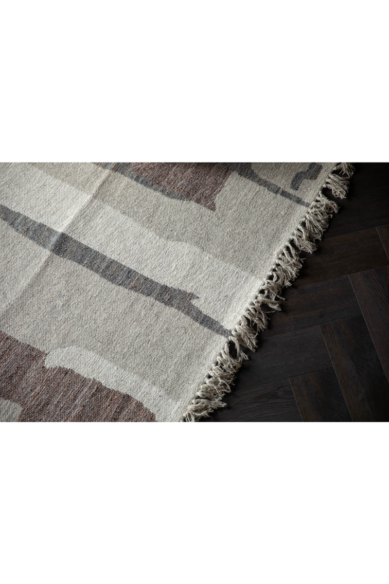 Fringed Wool Carpet 5' x 8' | Dutchbone Caminito | Oroatrade.com