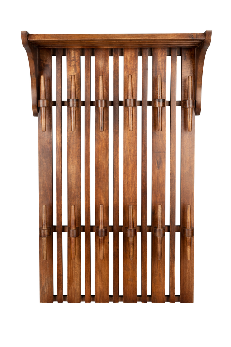 Wooden Wall Coat Rack With Shelf | Dutchbone Jakub | Oroatrade.com