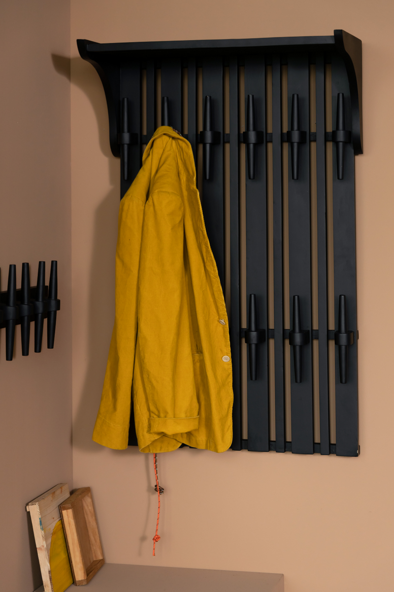 Wooden Wall Coat Rack With Shelf | Dutchbone Jakub | Oroatrade.com