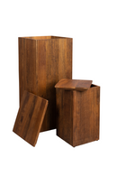 Mango Wood Plant Stand Set (2) | Dutchbone Ribble | Oroatrade.com