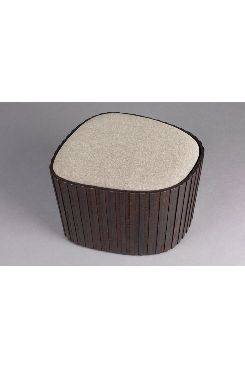 Teak Storage Pouf | Dutchbone Bay | Oroatrade.com