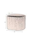 Teak Storage Pouf | Dutchbone Bay | Oroatrade.com