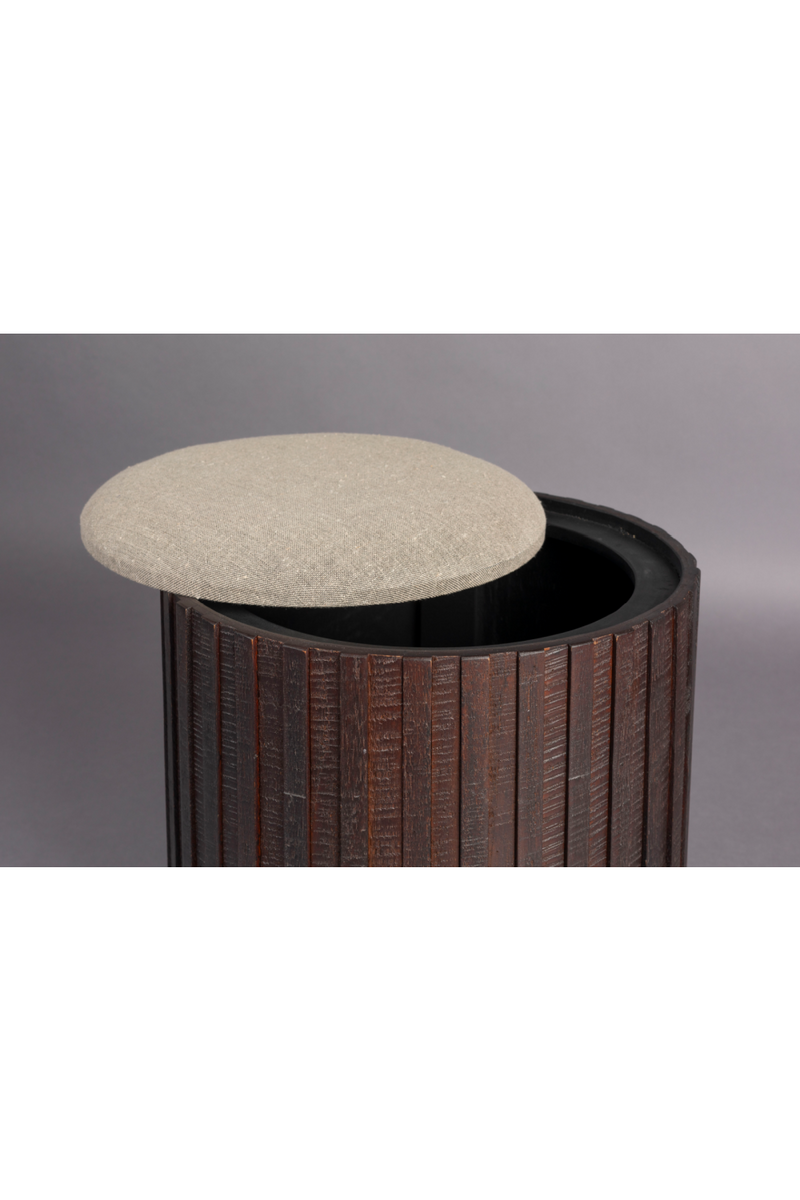 Teak Storage Pouf | Dutchbone Bay | Oroatrade.com