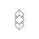 Hospitality furniture - Connected Diamond-Shaped Mirror - www.oroatrade.com