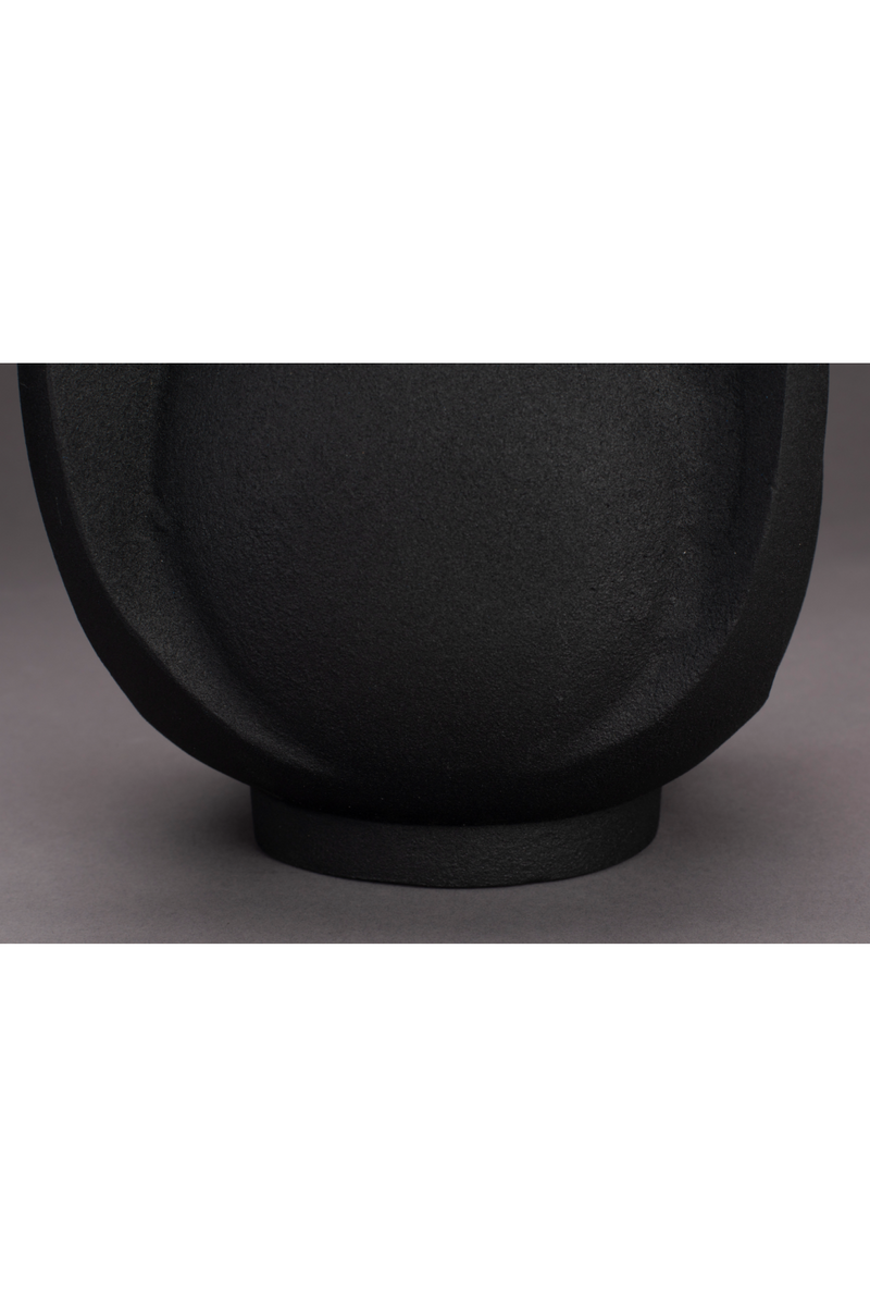 Black Aluminum Vase L | Dutchbone Thiago | Oroatrade.com