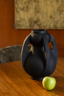 Black Aluminum Vase L | Dutchbone Thiago | Oroatrade.com