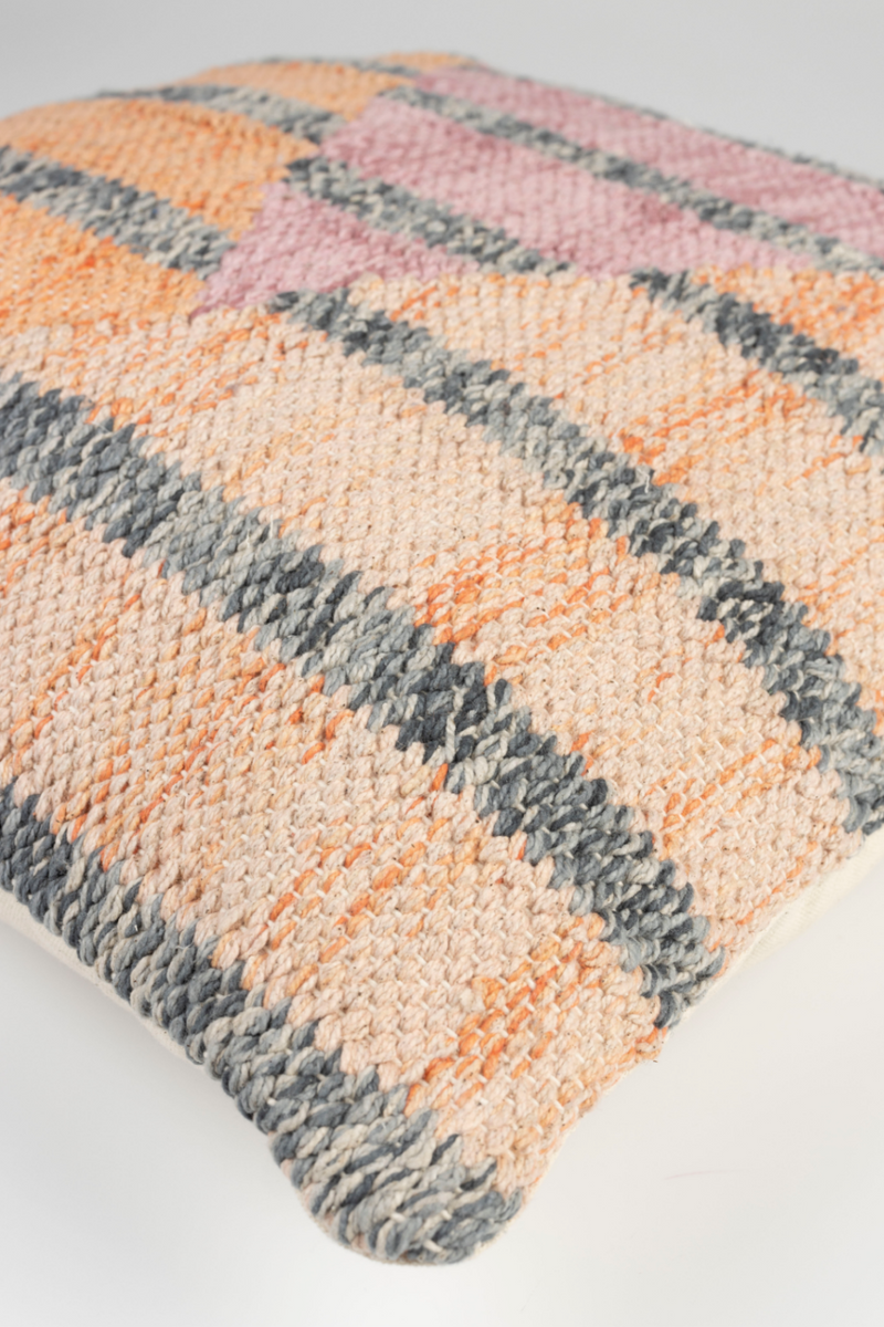 Geometric Patterns Cotton Pillows (2) | Dutchbone Hampton | Oroatrade.com