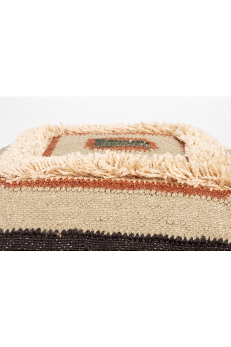 Beige Hand-woven Cushion | Dutchbone Haydon | Oroatrade.com