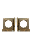 Brown Marble Book Ends (2) | Dutchbone Satpura | Oroatrade.com