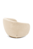 Brass Base Curved Swivel Chair | Eichholtz Brice | Oroatrade.com