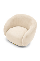 Brass Base Curved Swivel Chair | Eichholtz Brice | Oroatrade.com