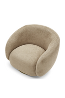 Brass Base Curved Swivel Chair | Eichholtz Brice | Oroatrade.com