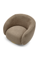 Brass Base Curved Swivel Chair | Eichholtz Brice | Oroatrade.com