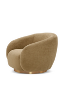 Brass Base Curved Swivel Chair | Eichholtz Brice | Oroatrade.com