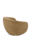 Brass Base Curved Swivel Chair | Eichholtz Brice | Oroatrade.com