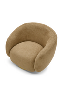 Brass Base Curved Swivel Chair | Eichholtz Brice | Oroatrade.com