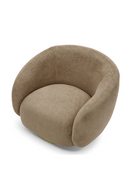 Brass Base Curved Swivel Chair | Eichholtz Brice | Oroatrade.com