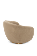 Brass Base Curved Swivel Chair | Eichholtz Brice | Oroatrade.com