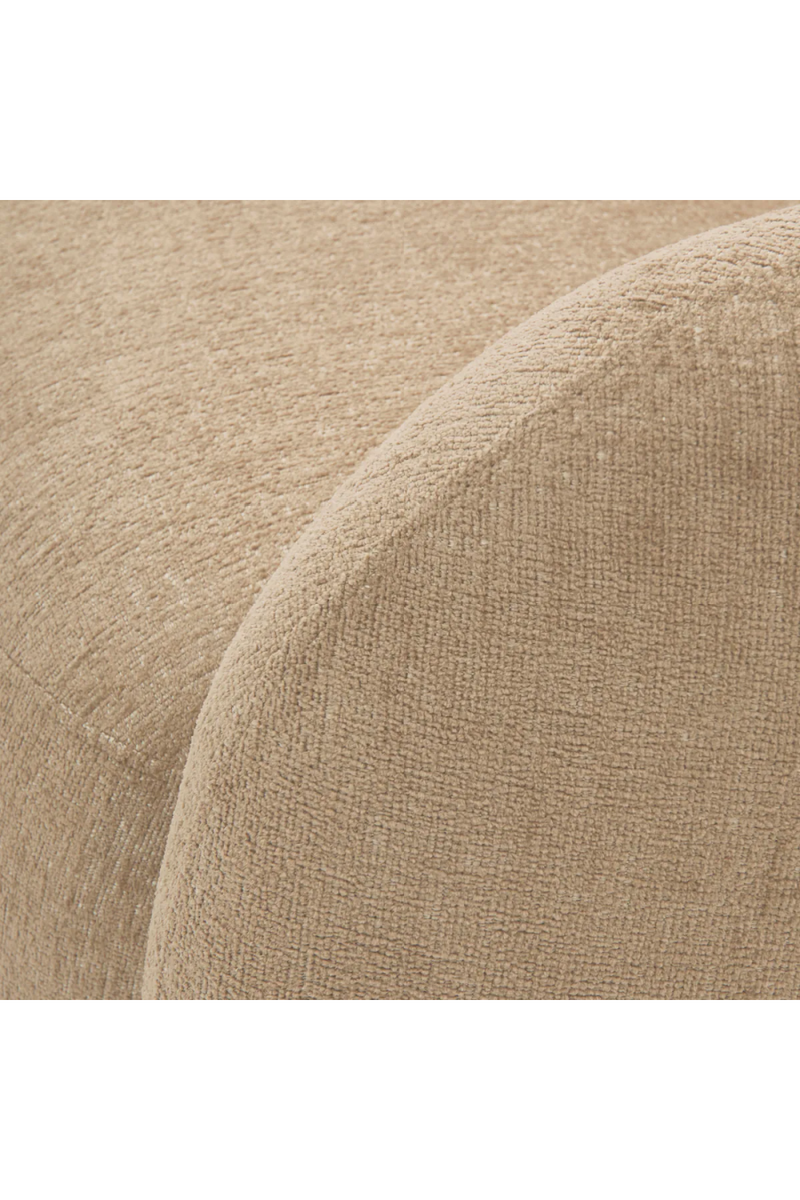 Brass Base Curved Swivel Chair | Eichholtz Brice | Oroatrade.com