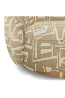 Brass Base Curved Swivel Chair | Eichholtz Brice | Oroatrade.com