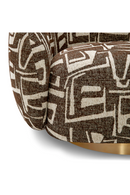 Brass Base Curved Swivel Chair | Eichholtz Brice | Oroatrade.com