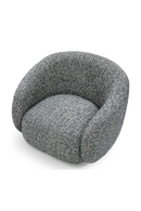 Brass Base Curved Swivel Chair | Eichholtz Brice | Oroatrade.com